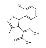 [5-(2-chloro-phenyl)-3-methyl-4,5-dihydro-isoxazol-4-yl]-hydroxyimino-acetic acid Structure