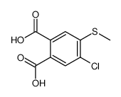 4-chloro-5-methylsulfanylphthalic acid结构式