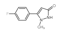 5-(4-Fluoro-phenyl)-1-methyl-1,2-dihydropyrazol-3-one structure