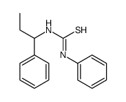 1-phenyl-3-(1-phenylpropyl)thiourea Structure