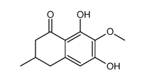 6,8-dihydroxy-7-methoxy-3-methyl-3,4-dihydro-2H-naphthalen-1-one结构式