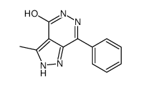 3-methyl-7-phenyl-2,5-dihydropyrazolo[3,4-d]pyridazin-4-one结构式