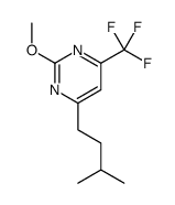 2-methoxy-4-(3-methylbutyl)-6-(trifluoromethyl)pyrimidine结构式