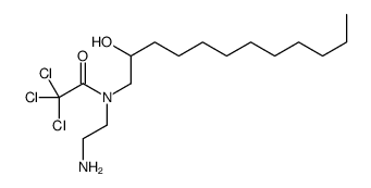 N-(2-aminoethyl)-2,2,2-trichloro-N-(2-hydroxydodecyl)acetamide Structure