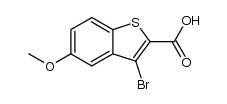 3-bromo-5-methoxy-benzo[b]thiophene-2-carboxylic acid结构式