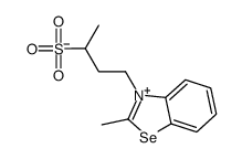 2-methyl-3-(3-sulphonatobutyl)benzoselenazolium Structure
