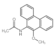 N-(10-methoxy-9-phenanthryl)acetamide结构式