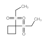 Cyclobutane,1,1-bis(ethylsulfonyl)- structure