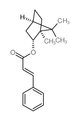 2-Propenoic acid,3-phenyl-, (1R,2S,4R)-1,7,7-trimethylbicyclo[2.2.1]hept-2-yl ester, rel-结构式
