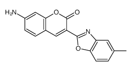 7-amino-3-(5-methyl-1,3-benzoxazol-2-yl)chromen-2-one Structure