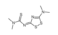 3-[5-(dimethylamino)-1,2,4-dithiazol-3-ylidene]-1,1-dimethylthiourea结构式