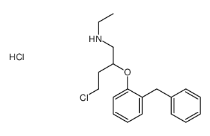 2-(2-benzylphenoxy)-4-chloro-N-ethylbutan-1-amine,hydrochloride Structure