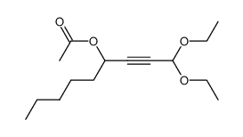 1,1-diethoxynon-2-yn-4-yl acetate结构式
