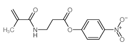 b-Alanine,N-(2-methyl-1-oxo-2-propen-1-yl)-, 4-nitrophenyl ester Structure