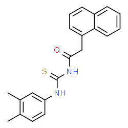 N-{[(3,4-dimethylphenyl)amino]carbonothioyl}-2-(1-naphthyl)acetamide Structure