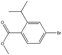 4-Bromo-2-isopropyl-benzoic acid methyl ester结构式