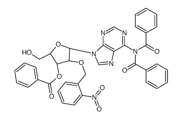 [(2R,3R,4R,5R)-5-[6-(dibenzoylamino)purin-9-yl]-2-(hydroxymethyl)-4-[(2-nitrophenyl)methoxy]oxolan-3-yl] benzoate结构式