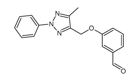 3-[(5-methyl-2-phenyltriazol-4-yl)methoxy]benzaldehyde结构式