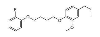 1-[4-(2-fluorophenoxy)butoxy]-2-methoxy-4-prop-2-enylbenzene结构式