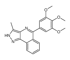 3-methyl-5-(3,4,5-trimethoxyphenyl)-2H-pyrazolo[4,3-c]isoquinoline结构式