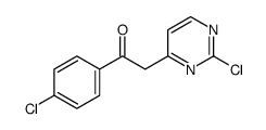 1-(4-chlorophenyl)-2-(2-chloropyrimidin-4-yl)ethanone Structure