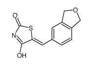 5-(1,3-dihydro-2-benzofuran-5-ylmethylidene)-1,3-thiazolidine-2,4-dione结构式