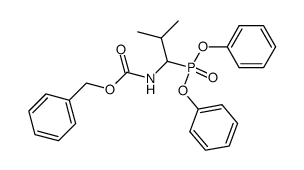 Diphenyl 1-(Cbz-Amino)isobutylphosphonate Structure