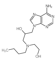 9H-Purine-9-ethanol,6-amino-a-[[butyl(2-hydroxyethyl)amino]methyl]- picture