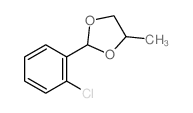 2-(2-chlorophenyl)-4-methyl-1,3-dioxolane结构式