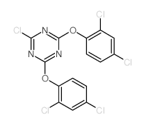 1,3,5-Triazine,2-chloro-4,6-bis(2,4-dichlorophenoxy)-结构式