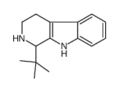 1-tert-butyl-2,3,4,9-tetrahydro-1H-pyrido[3,4-b]indole结构式