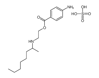 2-(4-aminobenzoyl)oxyethyl-octan-2-ylazanium,hydrogen sulfate结构式