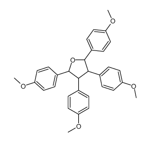 2,3,4,5-tetrakis(4-methoxyphenyl)oxolane结构式