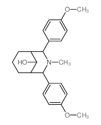 6,8-bis(4-methoxyphenyl)-7-methyl-7-azabicyclo[3.3.1]nonan-9-ol Structure