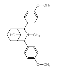 6,8-bis(4-methoxyphenyl)-7-methyl-7-azabicyclo[3.3.1]nonan-9-ol structure