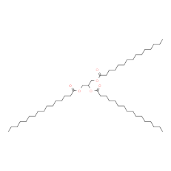1,2-Dipalmitoyl-3-Pentadecanoyl-rac-glycerol结构式