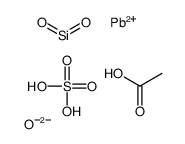 acetic acid,dioxosilane,lead(2+),oxygen(2-),sulfuric acid结构式