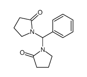 1-[(2-oxopyrrolidin-1-yl)-phenylmethyl]pyrrolidin-2-one结构式