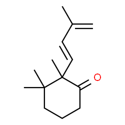 2,3,3-Trimethyl-2-[(E)-3-methyl-1,3-butadien-1-yl]cyclohexanone结构式