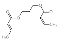 3-[(Z)-but-2-enoyl]oxypropyl (Z)-but-2-enoate结构式