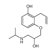 3-[2-hydroxy-3-(propan-2-ylamino)propoxy]-2-prop-2-enylphenol结构式