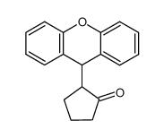 rac-9-(1'-oxocyclopent-2'-yl)xanthene结构式