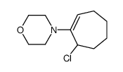 4-(7-chlorocyclohepten-1-yl)morpholine Structure