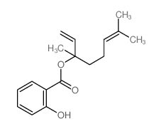 3,7-dimethylocta-1,6-dien-3-yl 2-hydroxybenzoate结构式