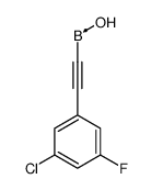 2-(3-chloro-5-fluorophenyl)ethynyl-hydroxyboron Structure