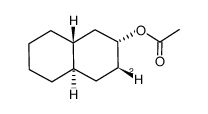 trans,cis-2-decalyl-3β-d acetate结构式