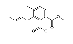Dimethyl-3-(3'-methyl-2'-butenyl)-4-methyl-o-phthalat结构式