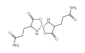 Palladium,bis(L-glutaminato-N2,O1)- (9CI) structure