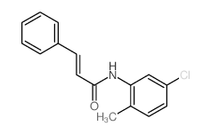N-(5-chloro-2-methyl-phenyl)-3-phenyl-prop-2-enamide结构式
