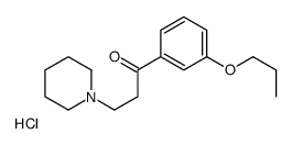 3-piperidin-1-yl-1-(3-propoxyphenyl)propan-1-one,hydrochloride Structure